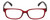 Front View of Elle EL15581R Designer Reading Eye Glasses with Custom Cut Powered Lenses in Red Crystal Tortoise Havana Brown Spot Ladies Rectangular Full Rim Acetate 52 mm
