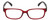 Front View of Elle EL15581R Designer Single Vision Prescription Rx Eyeglasses in Red Crystal Tortoise Havana Brown Spot Ladies Rectangular Full Rim Acetate 52 mm