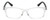 Front View of Isaac Mizrahi IM31268R Designer Single Vision Prescription Rx Eyeglasses in Crystal Clear Black White Polka Dot Ladies Rectangular Full Rim Acetate 51 mm