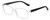 Profile View of Isaac Mizrahi IM31268R Designer Bi-Focal Prescription Rx Eyeglasses in Crystal Clear Black White Polka Dot Ladies Rectangular Full Rim Acetate 51 mm