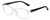 Profile View of Isaac Mizrahi IM31268R Designer Progressive Lens Prescription Rx Eyeglasses in Crystal Clear Black White Polka Dot Ladies Rectangular Full Rim Acetate 51 mm