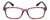 Front View of Isaac Mizrahi IM31268R Designer Reading Eye Glasses with Custom Cut Powered Lenses in Crystal Berry Red Floral Purple Pink Ladies Rectangular Full Rim Acetate 51 mm