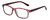 Profile View of Isaac Mizrahi IM31268R Designer Single Vision Prescription Rx Eyeglasses in Crystal Berry Red Floral Purple Pink Ladies Rectangular Full Rim Acetate 51 mm