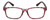 Front View of Isaac Mizrahi IM31268R Designer Single Vision Prescription Rx Eyeglasses in Crystal Berry Red Floral Purple Pink Ladies Rectangular Full Rim Acetate 51 mm