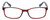 Front View of Isaac Mizrahi IM31275R Designer Reading Eye Glasses with Custom Cut Powered Lenses in Crystal Red Floral White Blue Ladies Oval Full Rim Acetate 55 mm