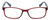 Front View of Isaac Mizrahi IM31275R Designer Progressive Lens Prescription Rx Eyeglasses in Crystal Red Floral White Blue Ladies Oval Full Rim Acetate 55 mm