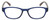 Front View of Isaac Mizrahi IM31276R Designer Reading Eye Glasses with Custom Cut Powered Lenses in Crystal Blue Floral White Pink Yellow Ladies Oval Full Rim Acetate 51 mm