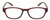 Front View of Isaac Mizrahi IM31276R Designer Bi-Focal Prescription Rx Eyeglasses in Crystal Berry Red Floral White Pink Yellow Ladies Oval Full Rim Acetate 51 mm
