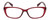 Front View of Isaac Mizrahi IM31300R Designer Reading Eye Glasses with Custom Cut Powered Lenses in Crystal Berry Red Floral Purple Pink Ladies Cat Eye Full Rim Acetate 51 mm