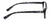 Side View of Isaac Mizrahi IM31300R Designer Progressive Lens Blue Light Blocking Eyeglasses in Gloss Black Floral Purple Ladies Cat Eye Full Rim Acetate 51 mm