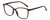 Profile View of Isaac Mizrahi IM31322R Designer Bi-Focal Prescription Rx Eyeglasses in Crystal Tortoise Havana Brown Gold Ladies Square Full Rim Acetate 54 mm