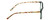 Side View of Isaac Mizrahi IM31322R Designer Progressive Lens Blue Light Blocking Eyeglasses in Green Floral Yellow Red Ladies Square Full Rim Acetate 54 mm