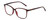 Profile View of Isaac Mizrahi IM31322R Designer Single Vision Prescription Rx Eyeglasses in Crystal Red Floral Berry Purple Ladies Square Full Rim Acetate 54 mm