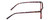 Side View of Isaac Mizrahi IM31322R Designer Bi-Focal Prescription Rx Eyeglasses in Crystal Red Floral Berry Purple Ladies Square Full Rim Acetate 54 mm