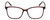 Front View of Isaac Mizrahi IM31322R Designer Progressive Lens Prescription Rx Eyeglasses in Crystal Red Floral Berry Purple Ladies Square Full Rim Acetate 54 mm