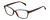 Profile View of Isaac Mizrahi IM31324R Designer Reading Eye Glasses with Custom Cut Powered Lenses in Crystal Tortoise Havana Brown Gold Spot Ladies Cat Eye Full Rim Acetate 52 mm