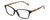 Profile View of Isaac Mizrahi IM31324R Designer Single Vision Prescription Rx Eyeglasses in Gloss Black Floral Green Yellow Red Ladies Cat Eye Full Rim Acetate 52 mm