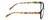 Side View of Isaac Mizrahi IM31324R Designer Bi-Focal Prescription Rx Eyeglasses in Gloss Black Floral Green Yellow Red Ladies Cat Eye Full Rim Acetate 52 mm
