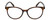 Front View of Isaac Mizrahi IM31325R Designer Reading Eye Glasses with Custom Cut Powered Lenses in Crystal Tortoise Havana Brown Gold Ladies Round Full Rim Acetate 49 mm