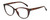 Profile View of Elle Women's Cat Eye Designer Reading Glasses in Tortoise Havana Brown Spot 52mm