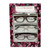 Profile View of Isaac Mizrahi 3 PACK Gift Box Women's Reading Glasses Crystal,Red,Tortoise +2.00