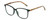 Profile View of Isaac Mizrahi Women Square Designer Reading Glasses Green Floral Yellow Red 54mm