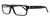 Profile View of Carrera CA6180 Unisex Square Designer Reading Glasses in Matte Black White 55 mm