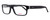 Profile View of Carrera CA6180 Designer Bi-Focal Prescription Rx Eyeglasses in Matte Black White Unisex Square Full Rim Acetate 55 mm