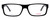 Front View of Carrera CA6180 Designer Bi-Focal Prescription Rx Eyeglasses in Matte Black White Unisex Square Full Rim Acetate 55 mm