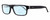 Profile View of Carrera CA6180 Designer Progressive Lens Blue Light Blocking Eyeglasses in Matte Black White Unisex Square Full Rim Acetate 55 mm