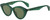 Profile View of Rag&Bone 1028 Women's Cat Eye Sunglasses in Crystal Green Gold/Olive Green 49 mm
