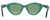 Front View of Rag&Bone 1028 Women's Cat Eye Sunglasses in Crystal Green Gold/Olive Green 49 mm