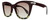 Profile View of Rag&Bone 1029 Cateye Sunglasses Burgundy Red Havana Tortoise/Brown Gradient 52mm