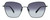 Front View of Rag&Bone 1034 Unisex Hexagonal Designer Sunglasses Black/Dark Grey Gradient 58mm