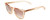 Profile View of Rag&Bone 1051 Women's Sunglasses Crystal Peach Orange/Amber Brown Gradient 53 mm