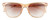 Front View of Rag&Bone 1051 Women's Sunglasses Crystal Peach Orange/Amber Brown Gradient 53 mm