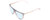 Profile View of Rag&Bone 1056 Designer Blue Light Blocking Eyeglasses in Smoked Crystal Grey Fade Unisex Semi-Circular Full Rim Acetate 57 mm