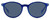 Front View of Polaroid PLD-6137/CS Designer Single Vision Prescription Rx Eyeglasses in Navy on Royal Blue Unisex Round Full Rim Acetate 52 mm