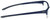 Side View of Under Armour UA-5001/G Mens Semi-Rimless Reading Glasses in Navy Blue Grey 53 mm