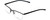 Profile View of Under Armour UA-5002/G Designer Bi-Focal Prescription Rx Eyeglasses in Matte Dark Ruthenium Black Grey Mens Panthos Rimless Stainless Steel 57 mm