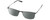 Profile View of Under Armour UA-5006/G Designer Polarized Sunglasses with Custom Cut Smoke Grey Lenses in Satin Brown Gunmetal Grey Unisex Panthos Semi-Rimless Stainless Steel 57 mm