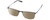 Profile View of Under Armour UA-5006/G Designer Polarized Reading Sunglasses with Custom Cut Powered Amber Brown Lenses in Satin Brown Gunmetal Grey Unisex Panthos Semi-Rimless Stainless Steel 57 mm