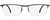 Front View of Carrera 190 Unisex Semi-Rimless Designer Reading Glasses in Gunmetal Black 56 mm