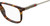 Side View of Carrera 202 Designer Progressive Lens Prescription Rx Eyeglasses in Brown Tortoise Havana Gold Clear Crystal Unisex Panthos Full Rim Acetate 55 mm