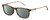 Profile View of Carrera 202 Designer Polarized Sunglasses with Custom Cut Smoke Grey Lenses in Brown Tortoise Havana Gold Clear Crystal Unisex Panthos Full Rim Acetate 55 mm