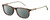 Profile View of Carrera 202 Designer Polarized Reading Sunglasses with Custom Cut Powered Smoke Grey Lenses in Brown Tortoise Havana Gold Clear Crystal Unisex Panthos Full Rim Acetate 55 mm