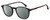 Profile View of Carrera 215 Designer Polarized Reading Sunglasses with Custom Cut Powered Smoke Grey Lenses in Gloss Black Tortoise Havana Unisex Panthos Full Rim Acetate 51 mm