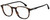 Profile View of Carrera 215 Designer Reading Eye Glasses with Custom Cut Powered Lenses in Gloss Tortoise Havana Black Unisex Panthos Full Rim Acetate 51 mm