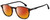 Profile View of Carrera 215 Designer Polarized Sunglasses with Custom Cut Red Mirror Lenses in Gloss Tortoise Havana Black Unisex Panthos Full Rim Acetate 51 mm