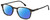 Profile View of Carrera 244 Designer Polarized Reading Sunglasses with Custom Cut Powered Blue Mirror Lenses in Gloss Tortoise Havana Black Unisex Panthos Full Rim Acetate 51 mm